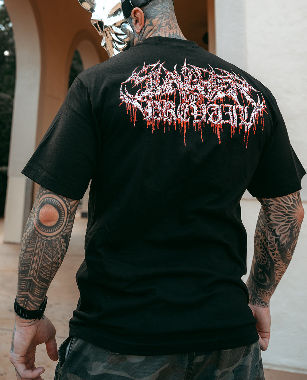 Blood Mask Tee - Black