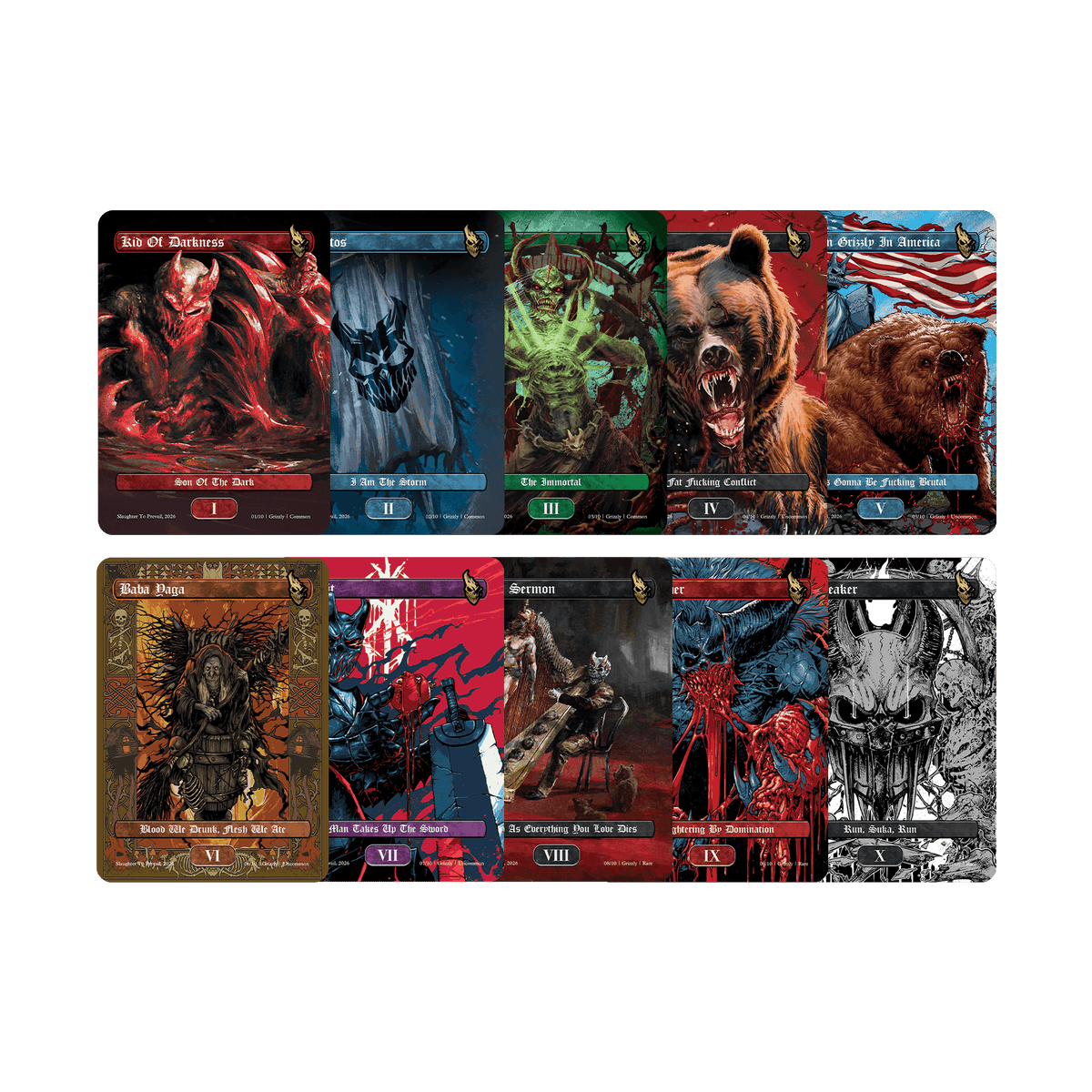 Slaughter To Prevail Trading Cards + Guitar Picks