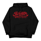 Red Logo Mask Hoodie - Black