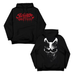 Red Logo Mask Hoodie - Black
