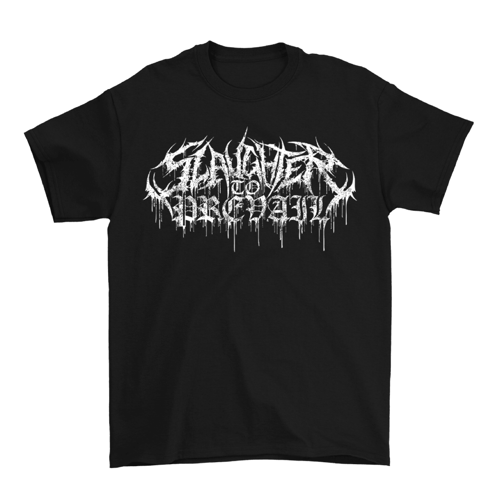 White Logo Mask T-Shirt - Black