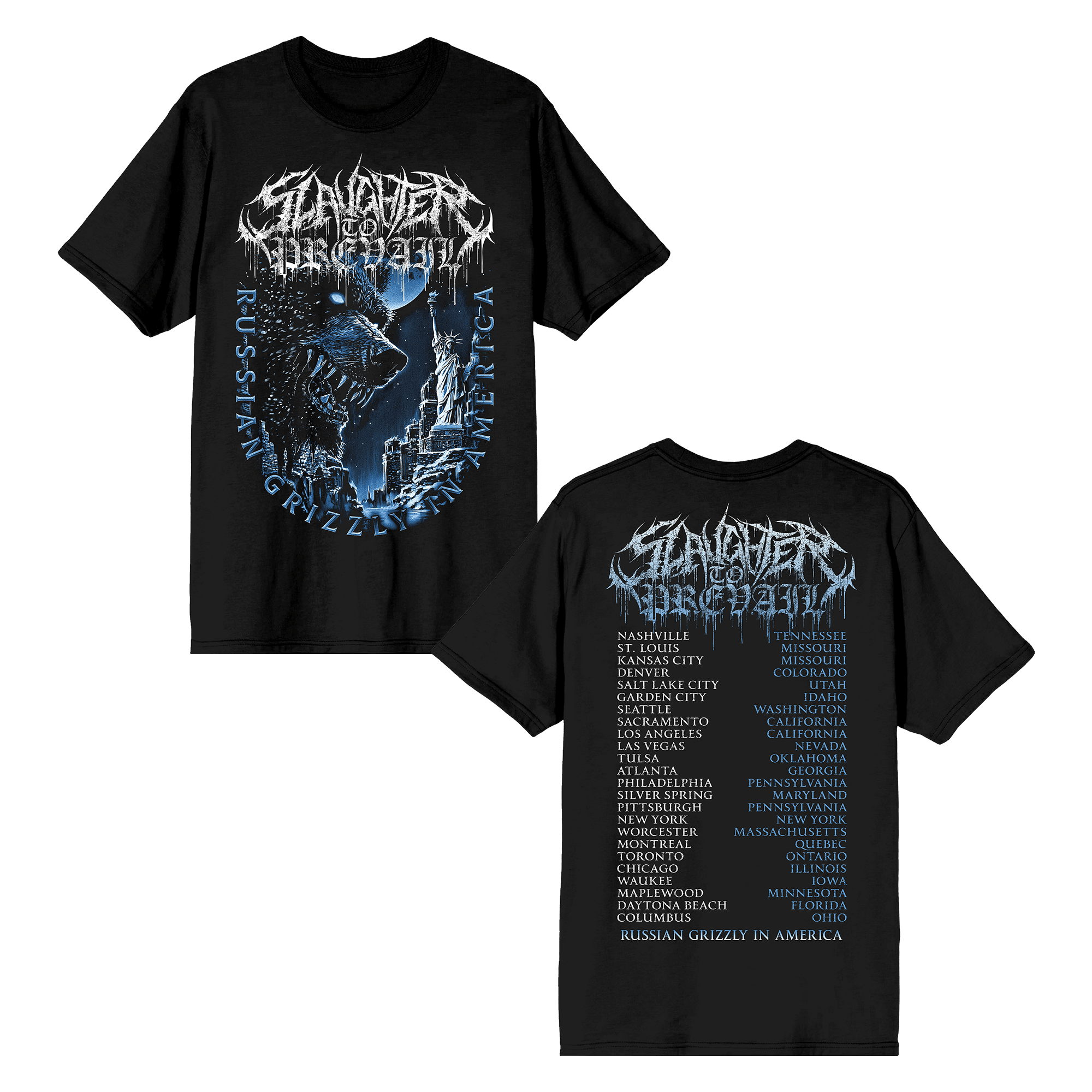 Grizzly in America Tour Tee - Black