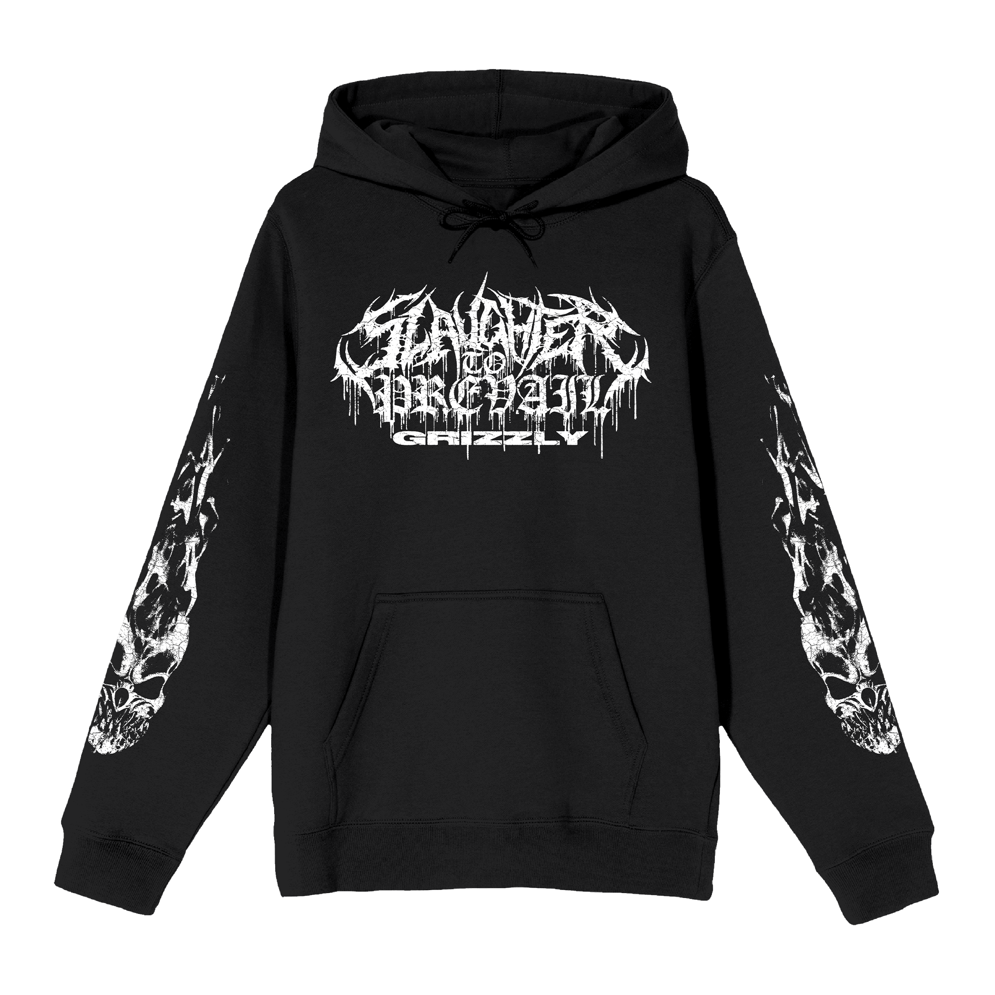 Grizzly Mask Hoodie - Black