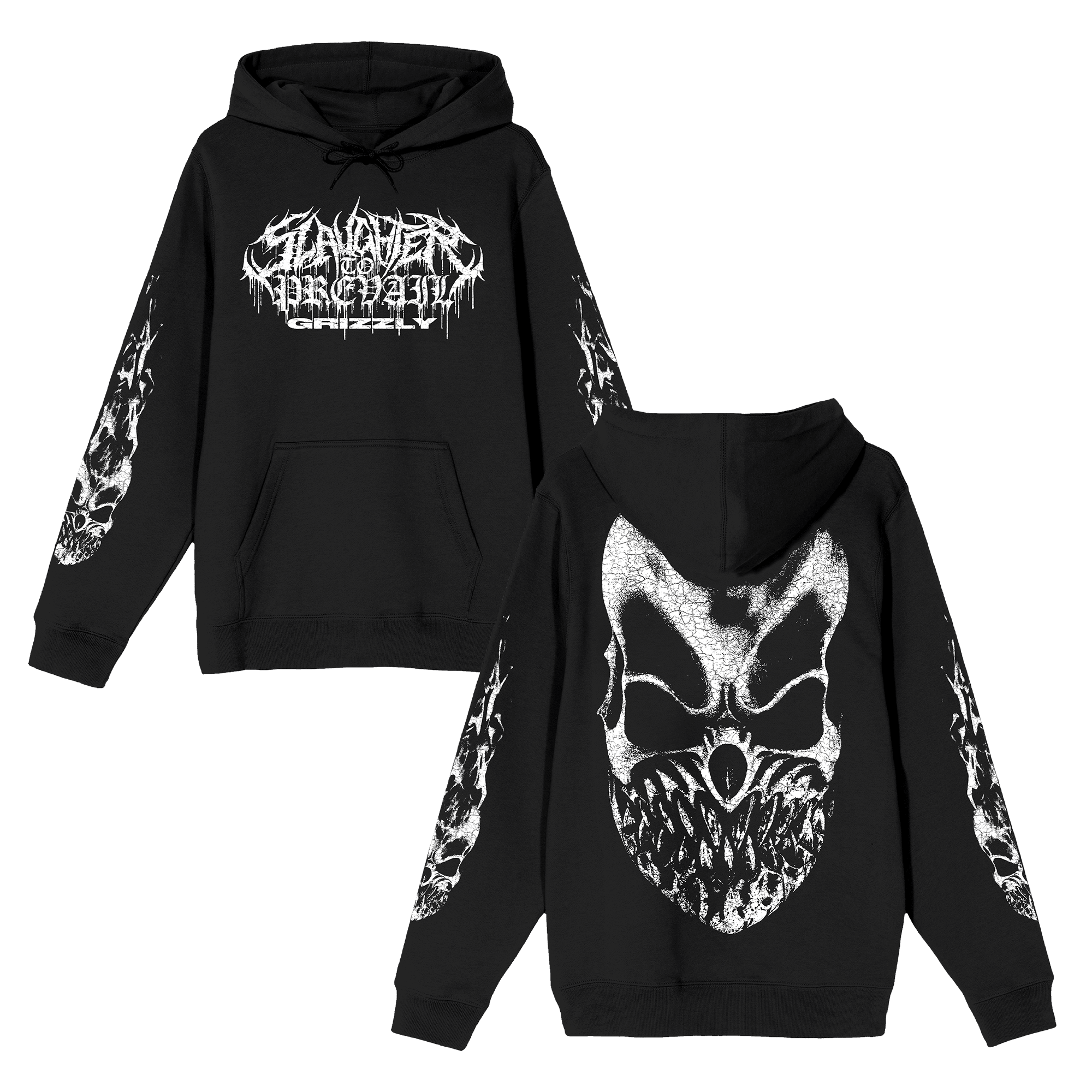 Grizzly Mask Hoodie - Black